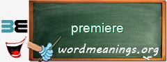 WordMeaning blackboard for premiere